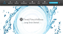 Desktop Screenshot of dentalartsandwellness.com