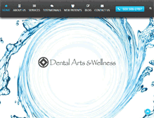 Tablet Screenshot of dentalartsandwellness.com